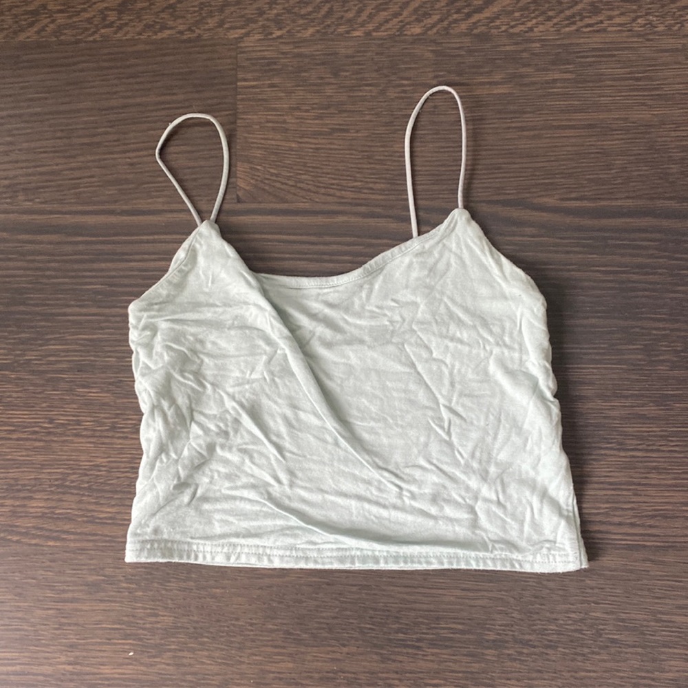 PACSUN LIGHT GREENE BASIC TANK TOP SIZE MEDIUM